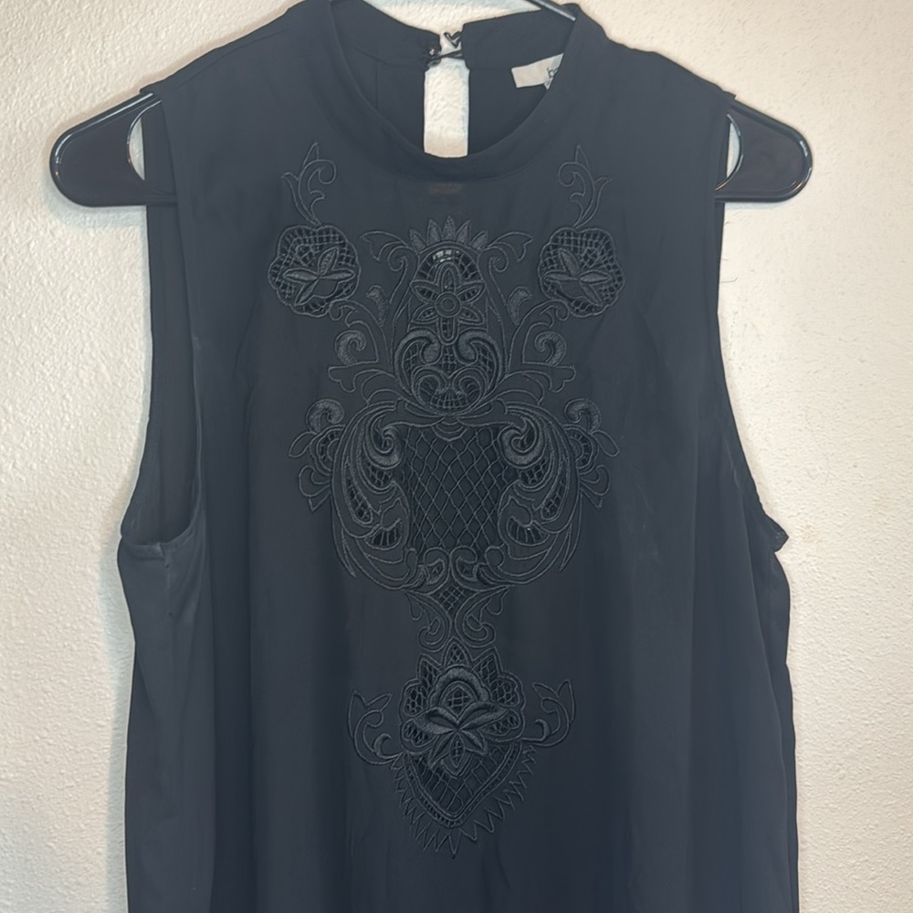 Black Embroidered Blouse
